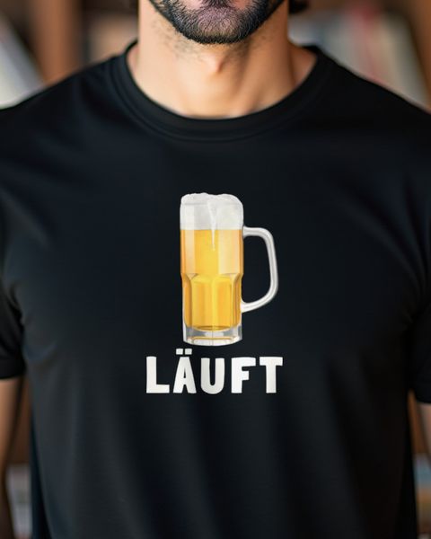 Bier Läuft - Cooler Spruch für Feierabend und Party