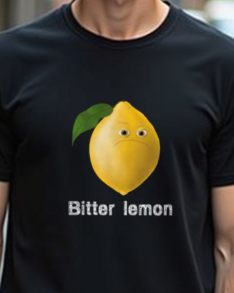 Bitter Lemon - Lustiges Zitrone Motiv für Grummelköpfe