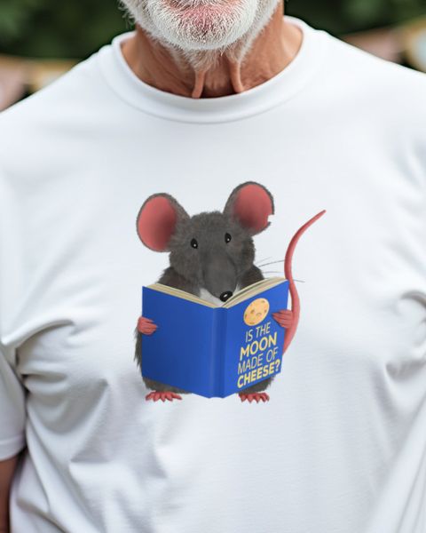 Bookworm Mouse - Is the Moon Made of Cheese Reading Gift