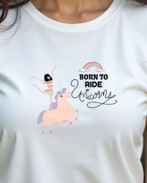 Born to Ride Unicorns - Lustiges Einhorn Reiten Motiv