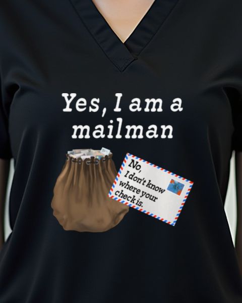 Mailman Check and Money - Funny Mail Carrier Gift