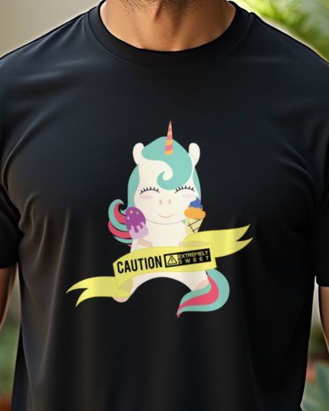 Caution Extremely Sweet Unicorn - Lustiges Einhorn Motiv