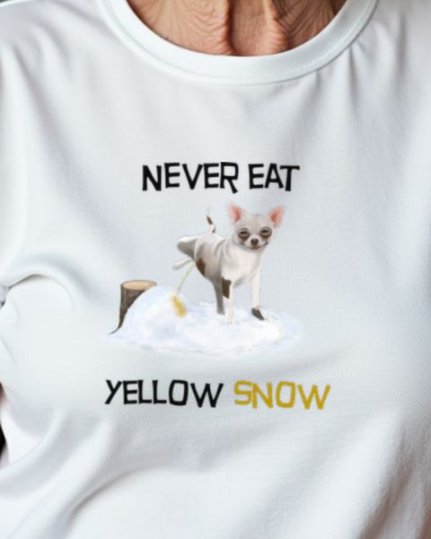 Chihuahua - Don’t Eat Yellow Snow - Funny Dog Winter