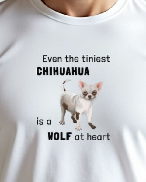 Chihuahua Wolf at Heart - Lustiges Chihuahua Motiv