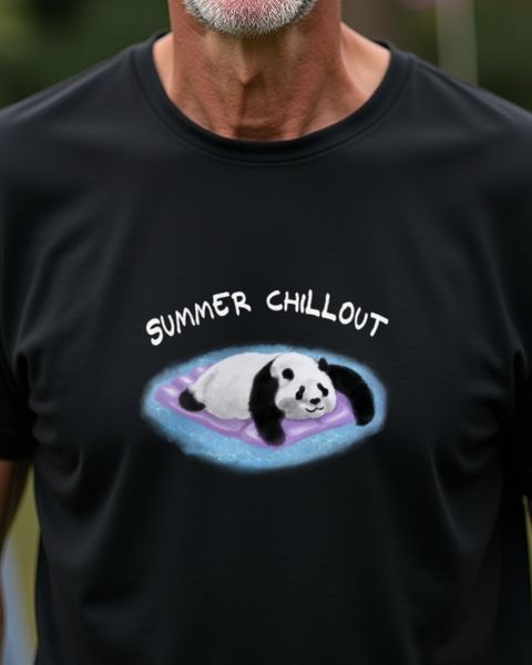 Summer Chillout Panda - Relaxed Summer Panda Design