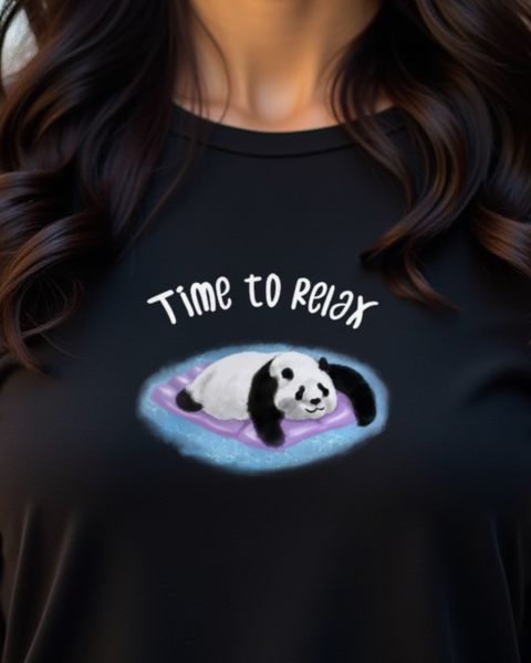 Panda Says Time to Relax - Lazy Day Shirt