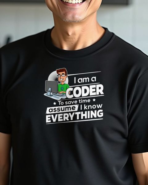 Coder To Save Time - Funny Programmer Saying