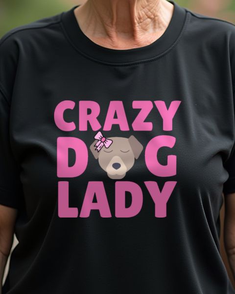 Crazy Dog Lady - Lustiges Hundemotiv für Hundemamas