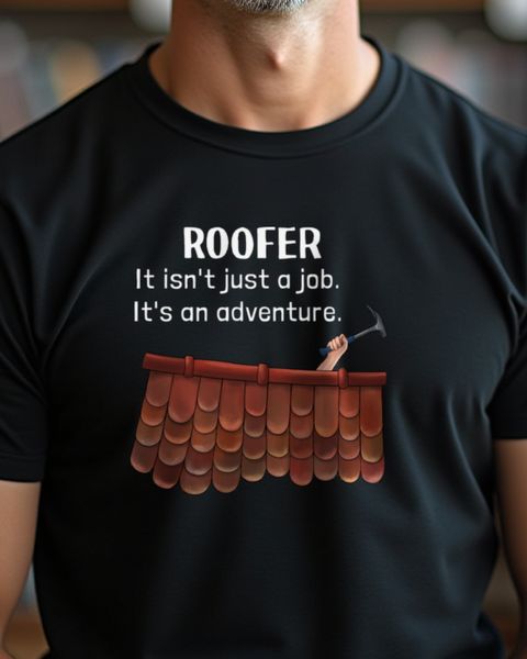 Roofer Job Adventure - Illustrated Roofing Design