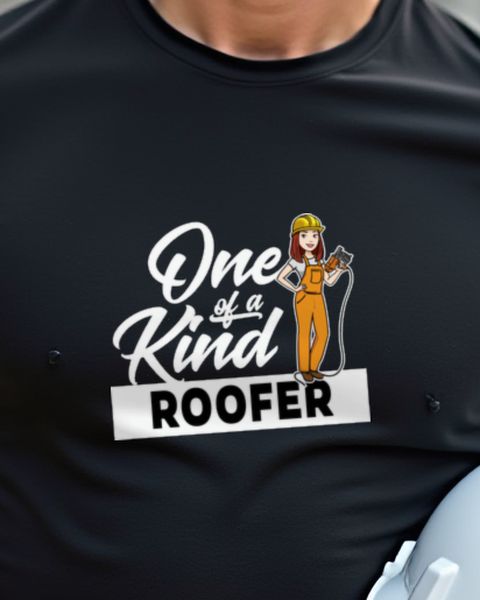 Female Roofer - One of a Kind - Unique Roofer Gift
