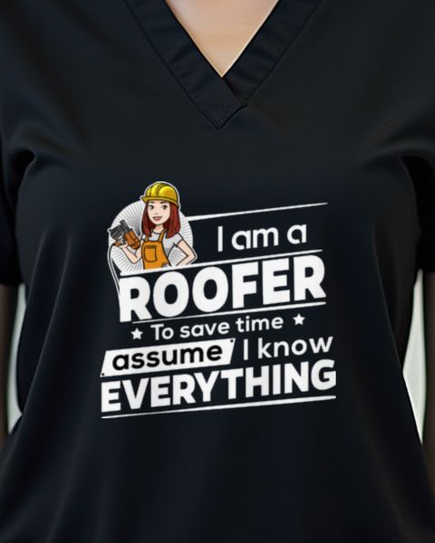 Time Saving Roofer Woman - To Save Time Saying Gift