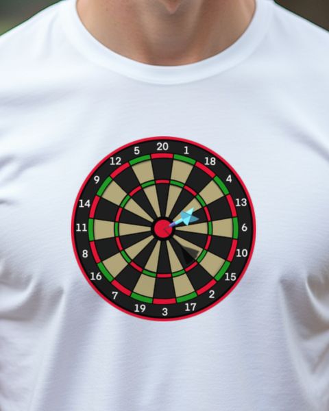 Dartpfeil Motiv - Geschenk für Dartspieler und Dartfans
