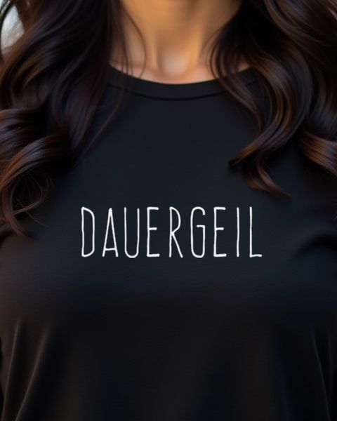 Dauergeil - Lustiger Spruch für Leute mit Dauerlaune