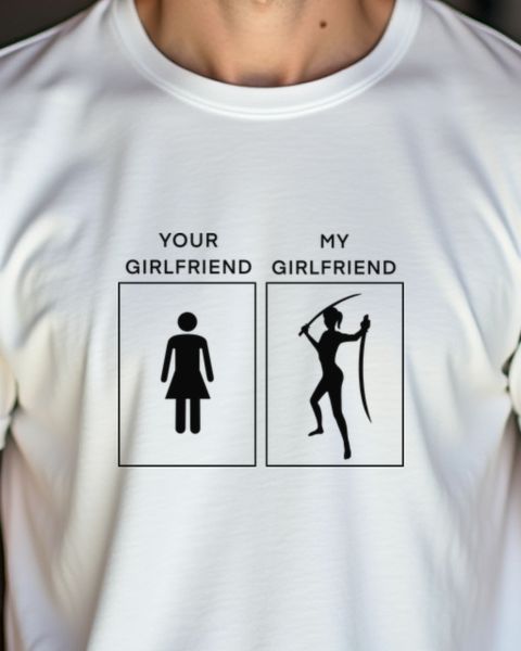 Your Girlfriend vs My Girlfriend - Meme Gift for Couples