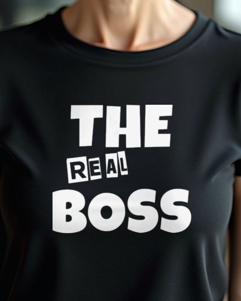 Der wahre Boss - Witziger Spruch für Mama und Papa