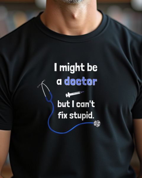 Doctor Can’t Fix Stupid - Sarcastic Doctor Gift