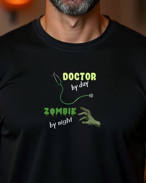 Doctor Zombie by Night - Funny Halloween Doctor Gift
