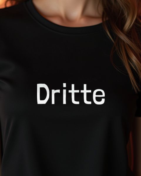 Dritte im Bunde - Schriftzug für Gruppe und Geschwister