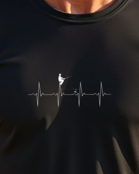 Heartbeat EKG Fishing - Funny Fishing Gift for Anglers