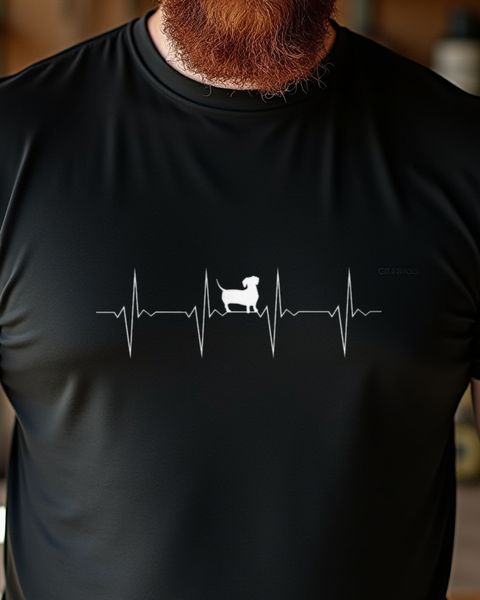 EKG Heartbeat Dachshund - Wiener Dog Lover Gift