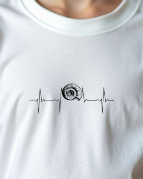 EKG Herzschlag Fossil - Geschenk für Fossiliensammler