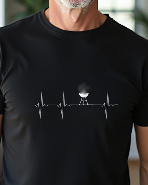 EKG Herzschlag Grill - Lustiges BBQ Geschenk für Griller