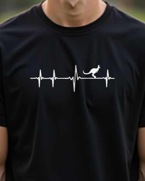 Herzschlag Känguru - Geschenk für Australien Fans