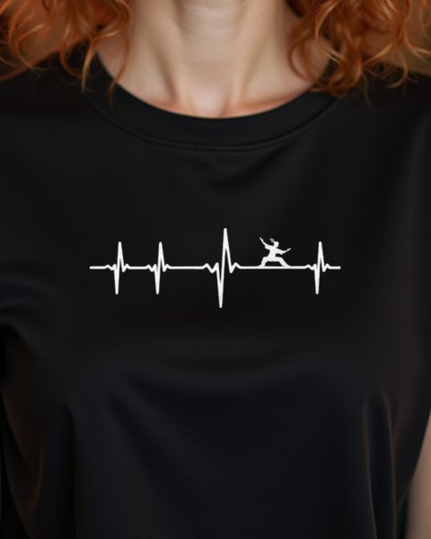 Karate EKG Pulse - Funny Shirt for Martial Artists