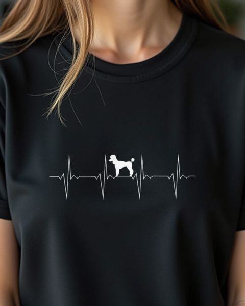 EKG Heartbeat Poodle - Gift for Poodle Lovers