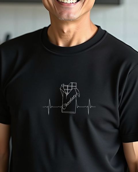 EKG Herzschlag Schokolade - Geschenk für Naschkatzen