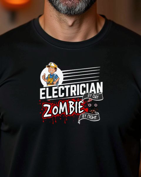 Electrician by Day Zombie by Night - Halloween Electrician