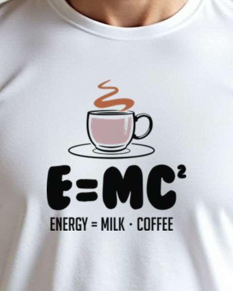 Energy = Milk Coffee - Lustiger Kaffee Spruch Physik