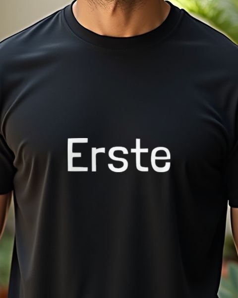 Erste - Schlichter Schriftzug für Gewinner und Vorreiter