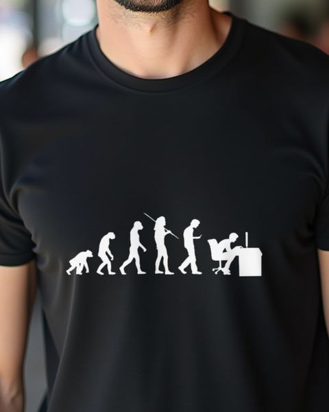 Evolution Generation Smombie Nerd - Lustiges Handy Shirt