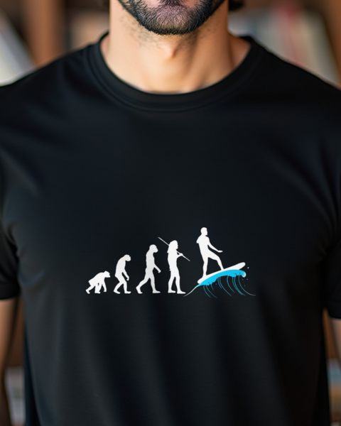 Evolution of Surfing - Funny Surfer Gift