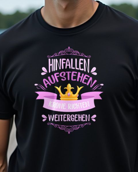 Fall Get Up Fix Your Crown Keep Going - German Motivation