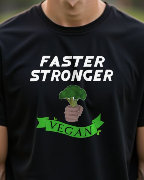 Faster Stronger Vegan Brokkoli - Lustiges Veggie Motiv