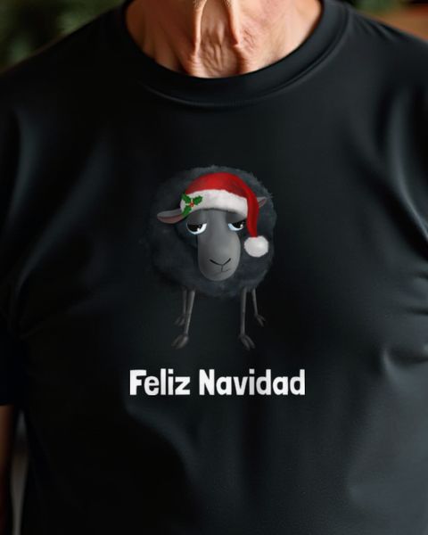Feliz Navidad Schaf - Lustiges Weihnachtsschaf Motiv