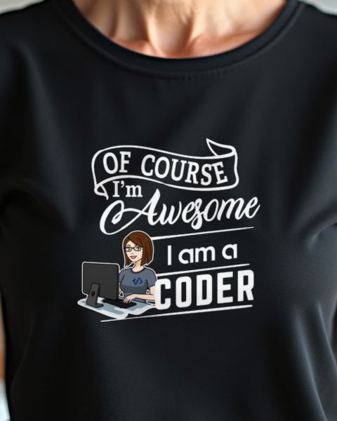 Female Coder I’m Awesome - Confident Programmer Girl Gift