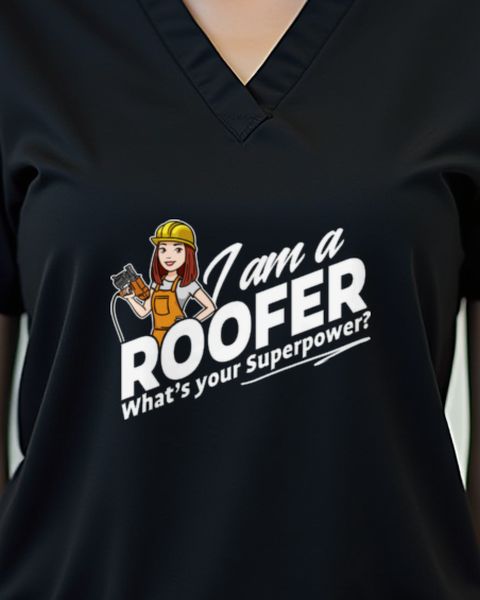 Female Roofer What’s Your Superpower - Funny Roofer Gift