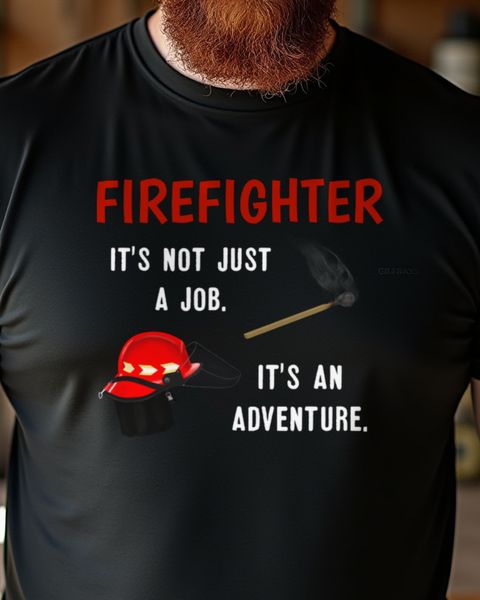 Feuerwehr Abenteuer Beruf - Illustriertes Feuerwehr Motiv