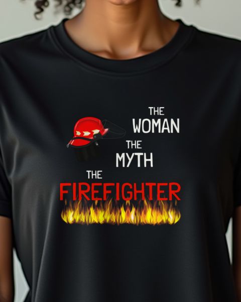 Firefighter The Woman The Myth - Feuerwehrfrau Shirt