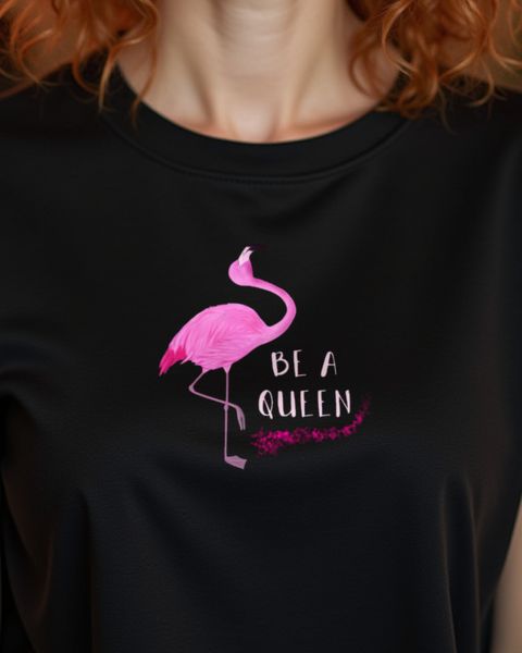 Flamingo - Be a Queen - Pinkes Flamingo Motiv für Frauen