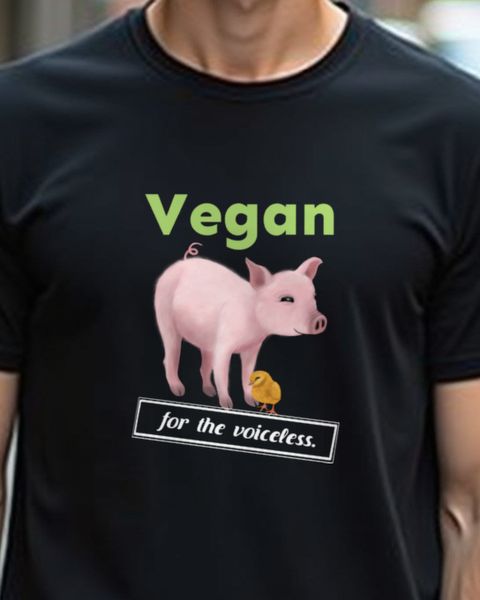 For the Voiceless Schwein und Küken - Vegan Tierrechte