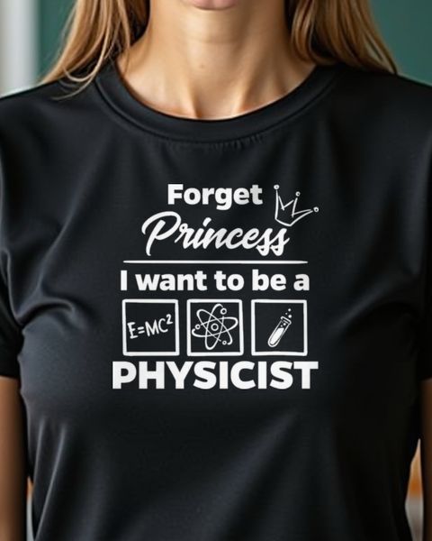Forget Princess - Physicist Gift for Women and Girls