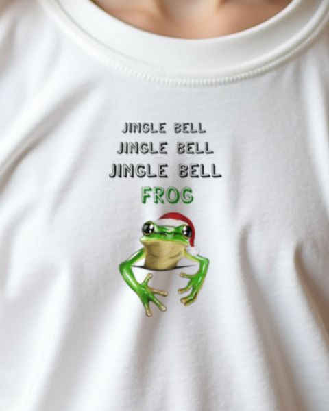 Frog with Christmas Bell - Jingle Bell - Cute Design
