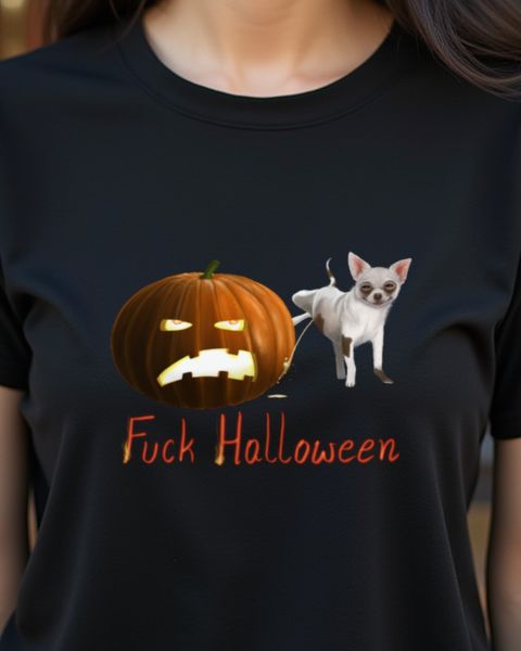 Frustrierter Kürbis gegen Halloween - Anti Halloween Motiv