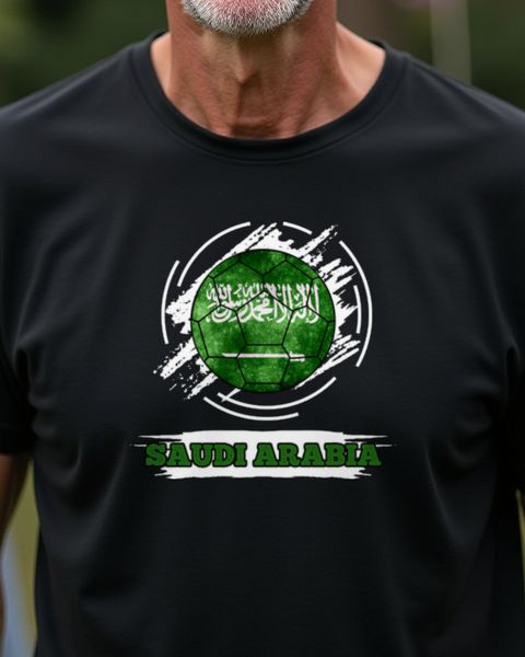 Saudi Arabia Fan Design with Flag - Heritage Pride Gift