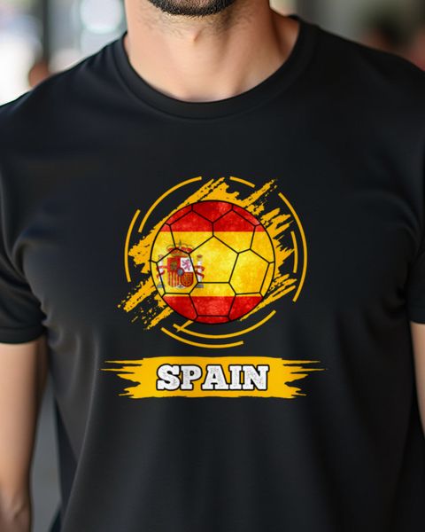Spain Fan Design with Flag - Heritage Pride Gift