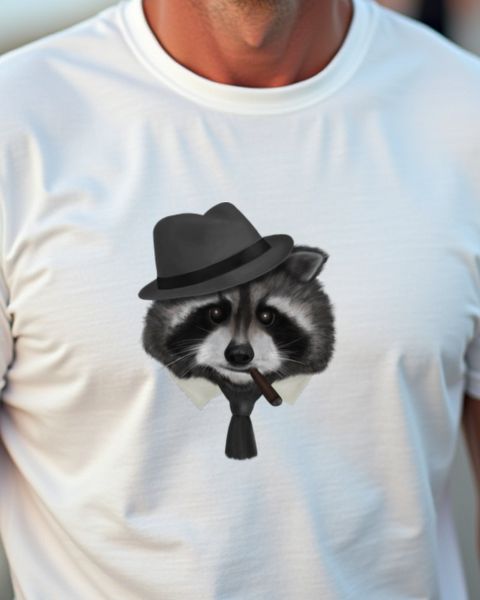 Gangster Raccoon - Funny Mafia Boss of the Trash Can